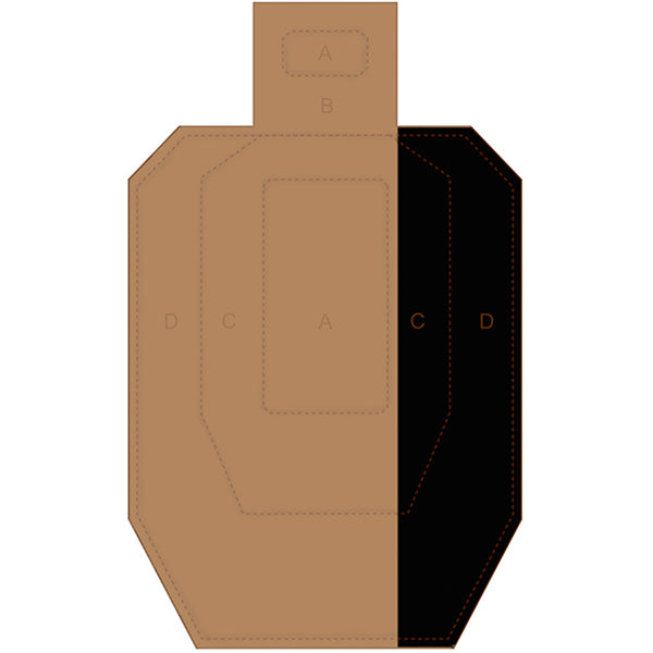 Action Target Hard Cover IPSC Cardboard Target (Version 6)