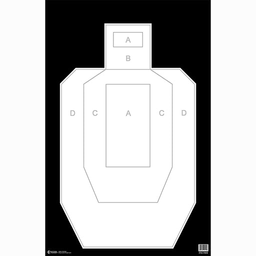 Action Target High Visibility IPSC/USPSA Paper Target