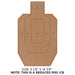 Action Target Reduced Size IPSC-CB Target - Size: 9 1/8" x 14 7/8"