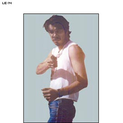 Action Target Man Standing Sideways w/ Gun Split Second Target