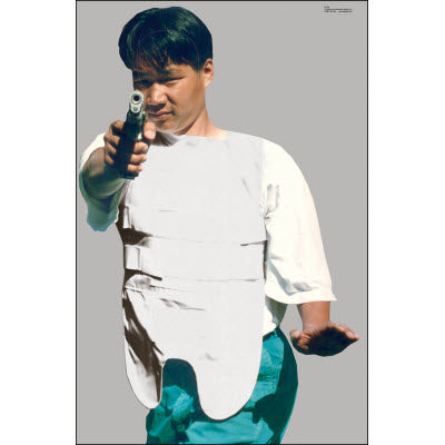 Action Target Man w/ Body Armor and Gun Split Second Target