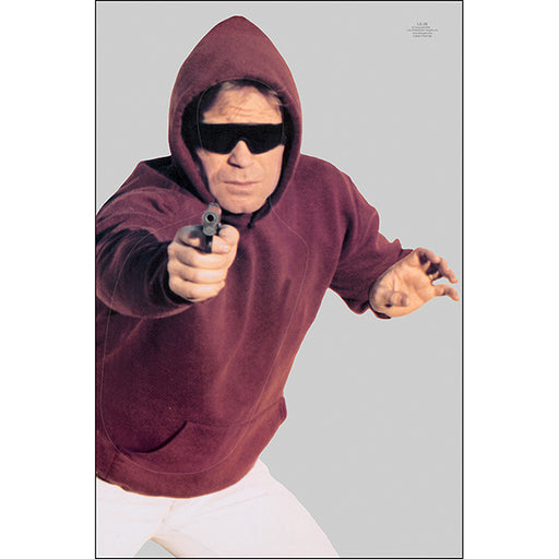 Action Target Hooded Man w/ Gun Split Second Target