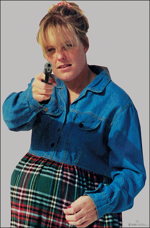 Action Target Pregnant Woman w/ Gun Split Second Target