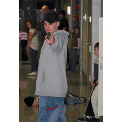 Action Target Man w/ Gun in Hallway Split Second Target