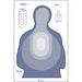Action Target US Dept. of the Treasury Transitional Target II (Blue) - ALL WEATHER RESISTANT TARGET ON HEAVY PAPER