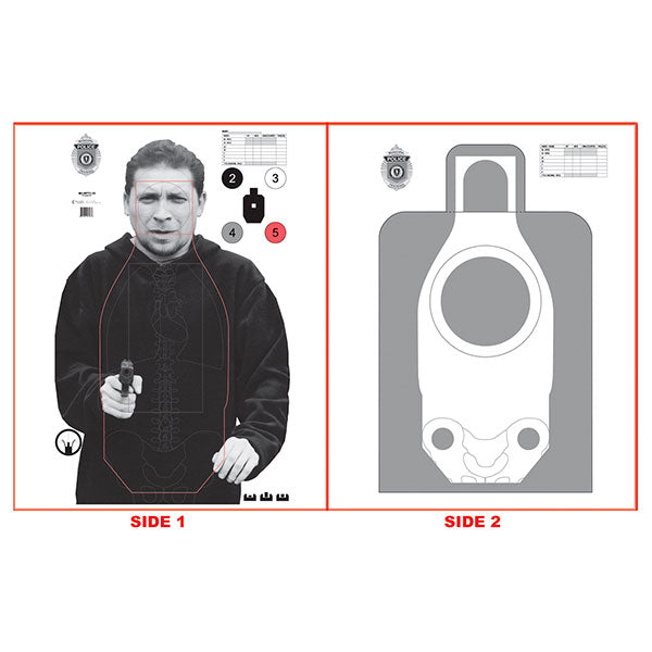 Action Target 2021 MPTC-Massachusetts Two-Sided Qualification All-Weather Target