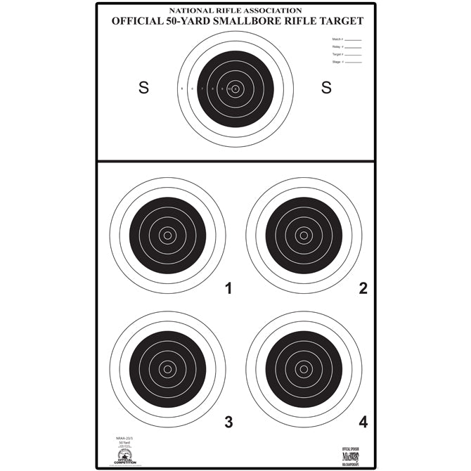 ACTION TARGET NRA Small Bore Rifle 50yd Target A-23-5
