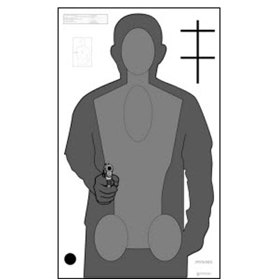 Action Target Ohio OPOTA Qualification Target (Version 2) - ALL WEATHER RESISTANT TARGET ON HEAVY PAPER