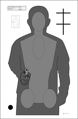 Action Target Ohio Peace Officer Training Academy Cardboard Qualification Target