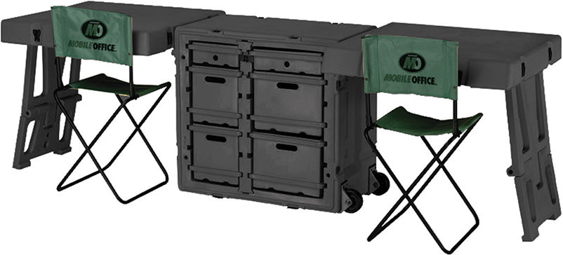 PELICAN PRODUCTS 2-LID FIELD DESK W/WHEELS,BLK-032
