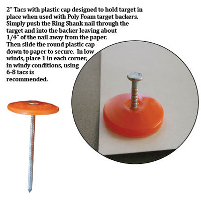 Action Target Target Tacks for Poly Foam Backers (24ct)
