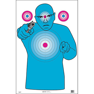 Action Target High Visibility Fluorescent Bad Guy Target