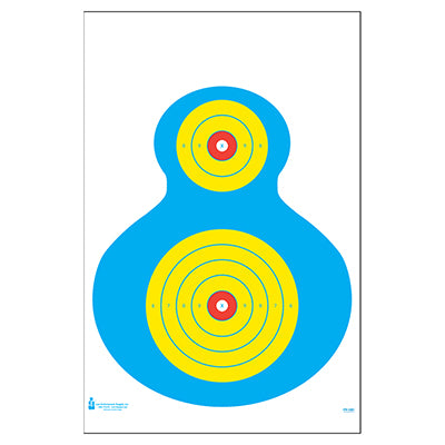 Action Target High Visibility Fluorescent Silhouette Target