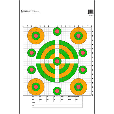 Action Target High Visibility Fluorescent Sighting Target