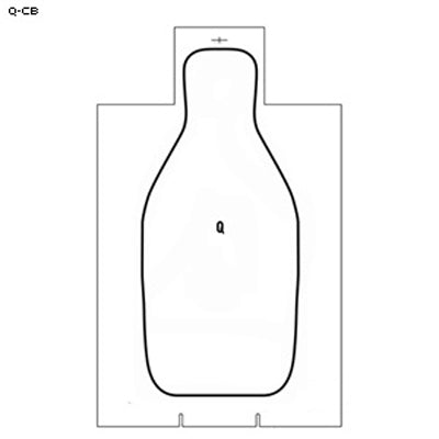 Action Target Die Cut Q Cardboard Target