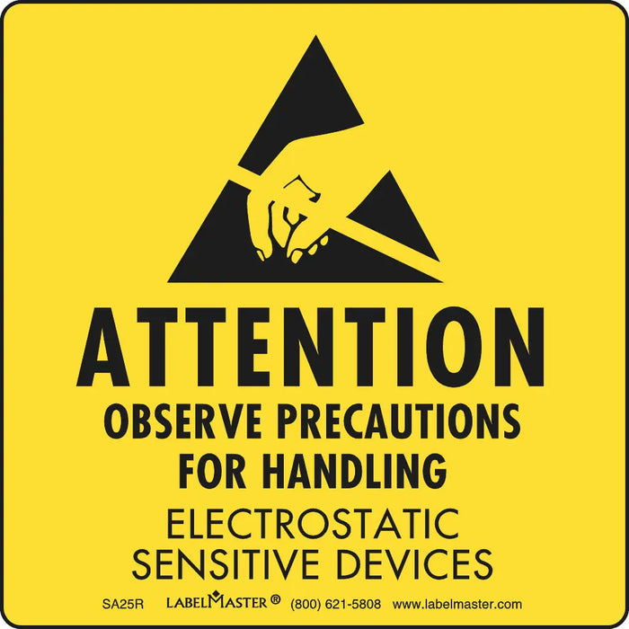 LABELMASTER Label ATTN OBSRV PRECAUT FOR -ROLL 500-