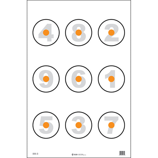 ACTION TARGET Basic Skill Builder 9 Numbrd 6" Circles