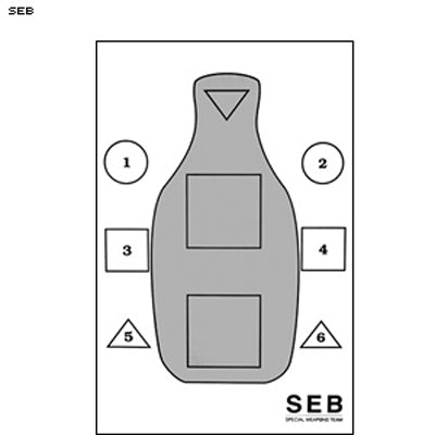 Action Target SWAT SEB Training Target w/ Q Scoring