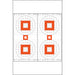 Action Target Four Bull's-Eye Rifle Sighting Target on Heavy Paper