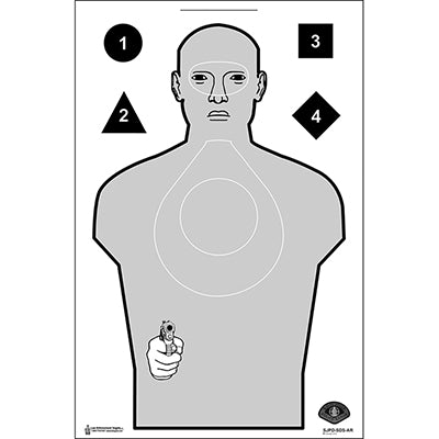 Action Target San Jose (CA) PD White Cardboard Qualification Target ...