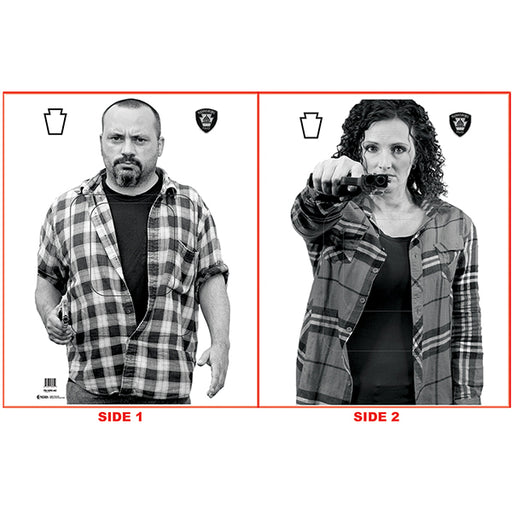 Action Target Harrisburg Police 2-Sided Target