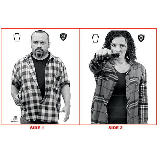 Action Target Harrisburg Police 2-Sided Target