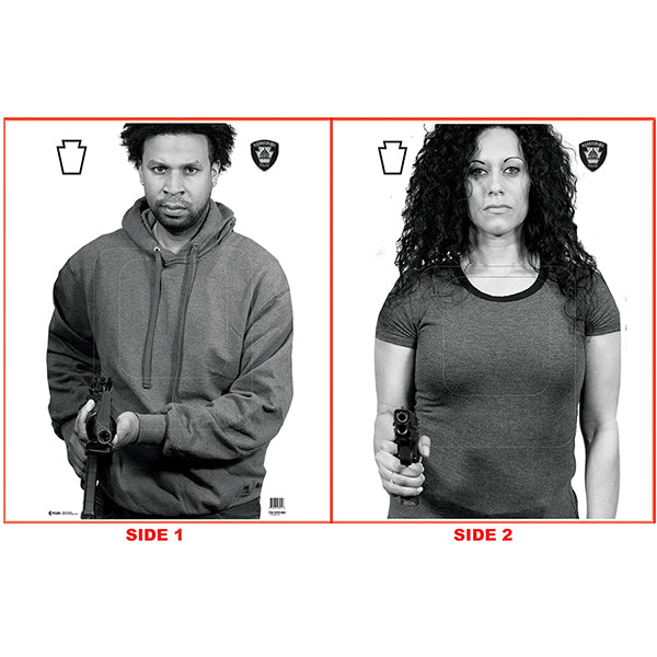 Action Target Harrisburg Police 2-SidedTarget
