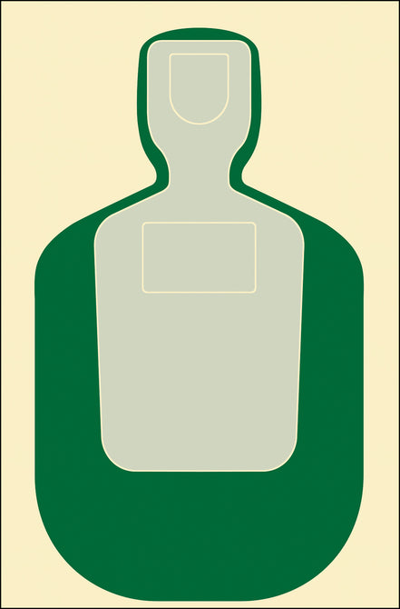 ACTION TARGET Standard TQ-19 Qual Target -Green-