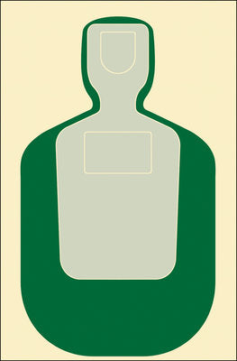 Action Target Standard TQ-19 Qualification Target (Green)