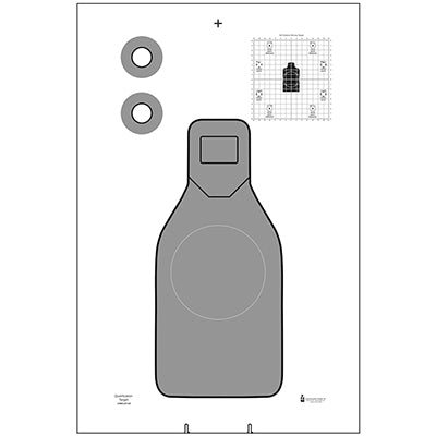 Action Target US Marshals Service Qualification Target - Cardboard