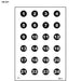 Action Target Military 3" Numbered Circles Command Training Target