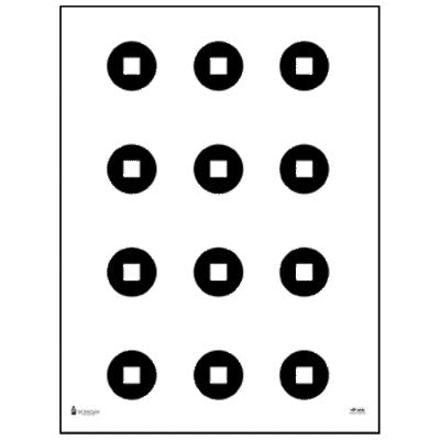 Action Target Military E Silhouette Overlay Dot Target