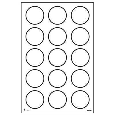 Action Target Military 6" Dot Training Target (White)