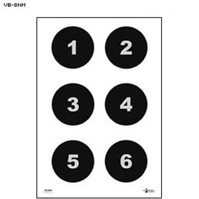 Action Target Military 8" Circle w/ Numbers Command Training Target