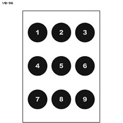 Action Target Military 6" Circle w/ Numbers Command Training Target