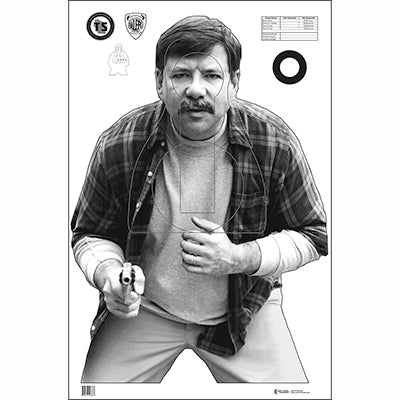 Action Target Wisconsin Dept of Justice Qualification Target - ALL WEATHER RESISTANT TARGET ON HEAVY PAPER