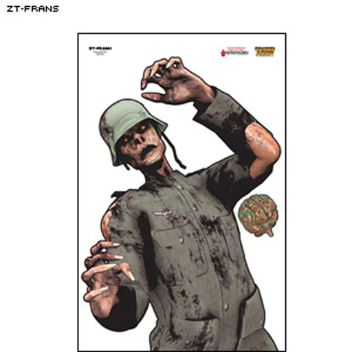 ACTION TARGET Full Color "Nazi Frans" Zombie Target