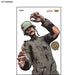 ACTION TARGET Full Color "Nazi Frans" Zombie Target