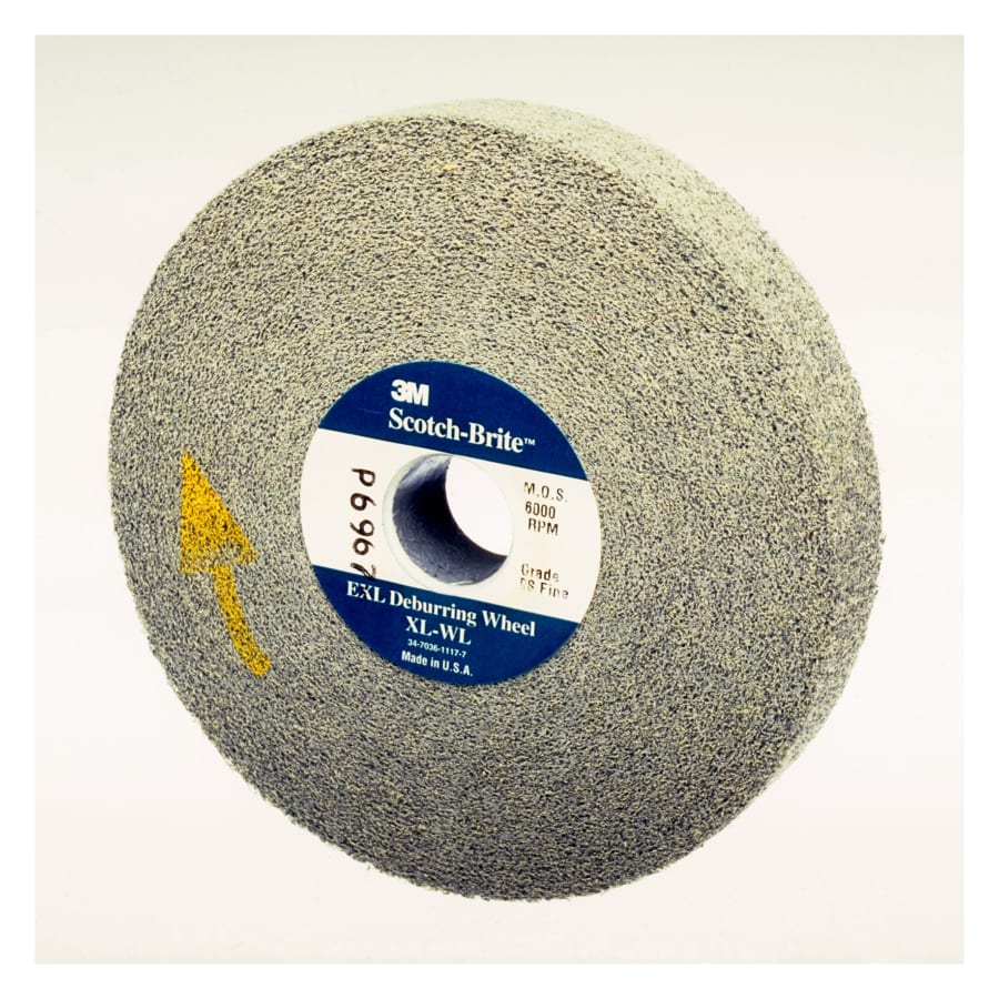 Deburring Rims 3M Abrasive Scotch-Brite Deburring Wheels, 6X1/2X1, Super Fine, 6,000 ...